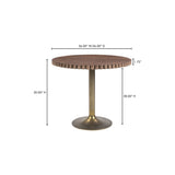 Modern European furniture - Round Scalloped Pedestal Coffee Table - www.oroa.com