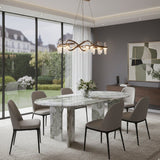 Modern European furniture - Green Onyx Marble Dining Table - www.oroa.com