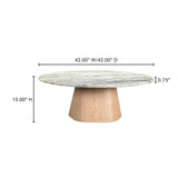 Round Marble Coffee Table | Novi Living Evelyn - www.oroa.com