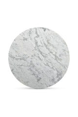 Modern European furniture - Round White Marble Coffee Table - www.oroa.com