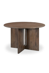 Modern European furniture - Cross-Base Round Dining Table - www.oroa.com