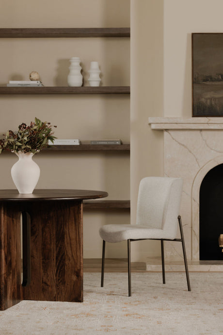 Modern European furniture - Cross-Base Round Dining Table - www.oroa.com