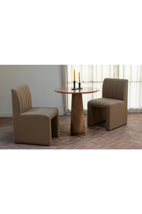 Modern European furniture - Round Marble Pedestal Coffee Table - www.oroa.com