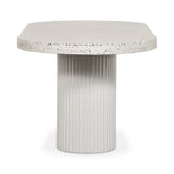 Modern European furniture - White Terrazzo Outdoor Dining Table - www.oroa.com