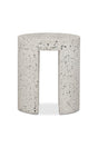 Modern European furniture - White Terrazzo Outdoor Stool - www.oroa.com