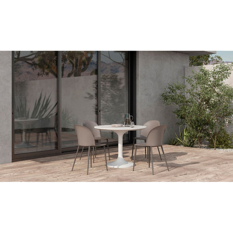 Modern European furniture - White Terrazzo Outdoor Coffee Table - www.oroa.com