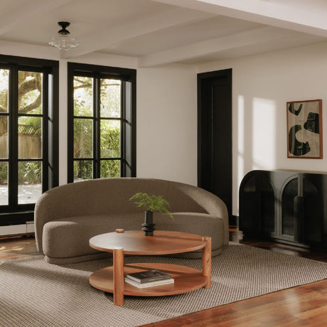 Curved Boucle Sofa | Novi Living Excelsior