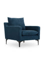Modern European furniture - Blue Angled-Back Lounge Chair - www.oroa.com