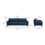 Modern European furniture - Angled Back Minimalist Sofa - www.oroa.com