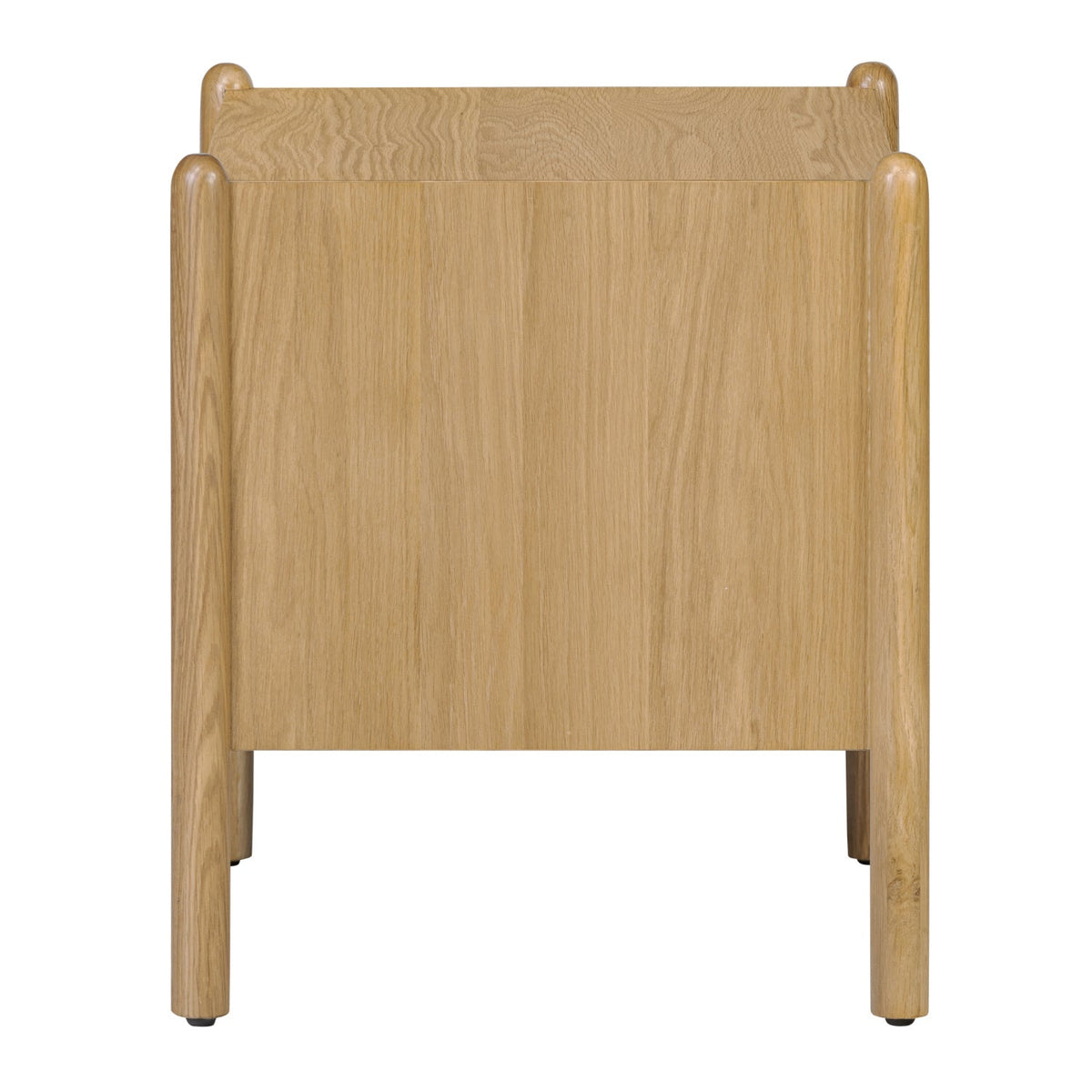 Modern European furniture - Oak Veneer 1-Drawer Nightstand - www.oroa.com