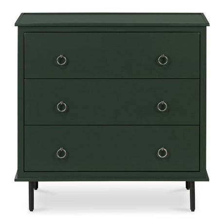 Modern European furniture - Green 3-Drawer Nightstand - www.oroa.com