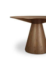Modern European furniture - Round Wooden Dining Table - www.oroa.com
