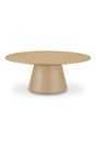 Modern European furniture - Round Oak Veneer Coffee Table - www.oroa.com