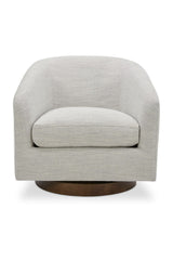 Modern European furniture - Curved Swivel Accent Chair - www.oroa.com