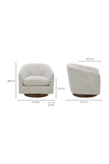 Modern European furniture - Curved Swivel Accent Chair - www.oroa.com