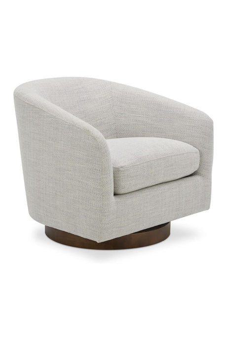 Modern European furniture - Curved Swivel Accent Chair - www.oroa.com