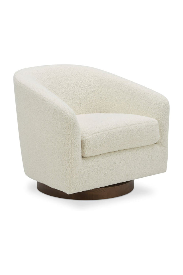 Modern European furniture - Curved Swivel Accent Chair - www.oroa.com