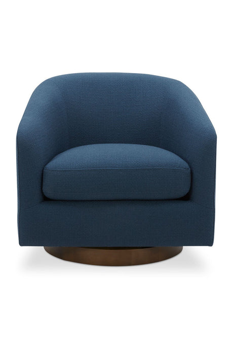 Modern European furniture - Curved Swivel Accent Chair - www.oroa.com