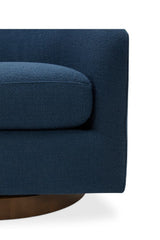 Modern European furniture - Curved Swivel Accent Chair - www.oroa.com