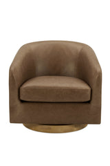 Modern European furniture - Curved Swivel Accent Chair - www.oroa.com