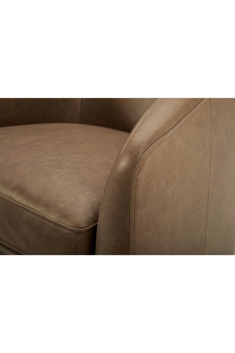 Modern European furniture - Curved Swivel Accent Chair - www.oroa.com