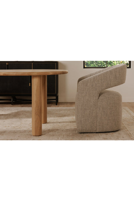 Modern European furniture - Split-Back Rolling Dining Chair - www.oroa.com
