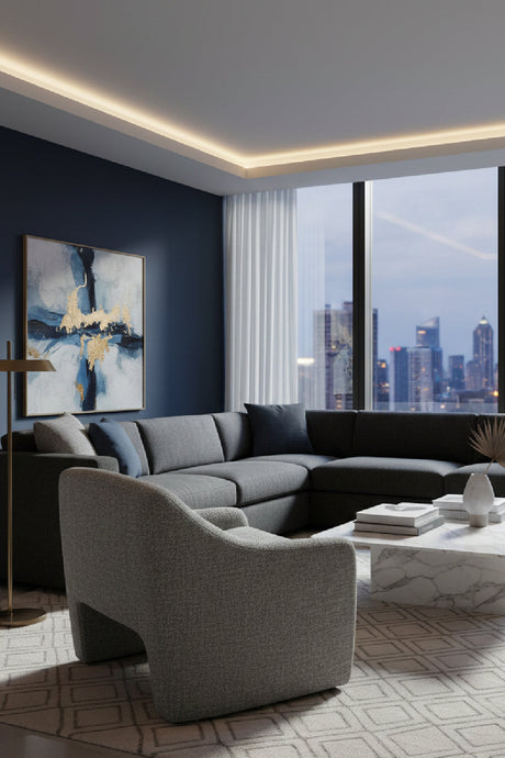 Modern European furniture - Sloped-Arm Lounge Chair - www.oroa.com