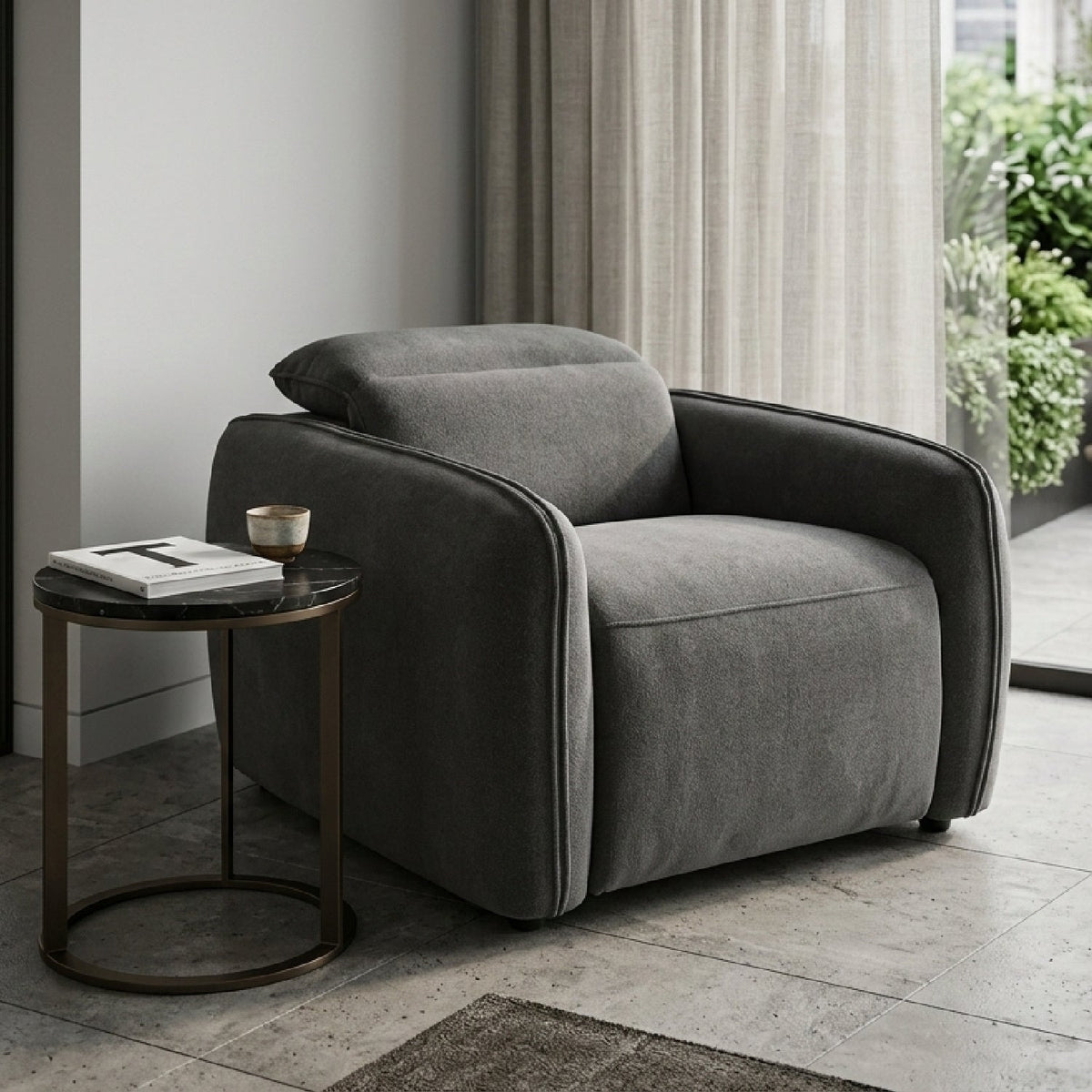 Modern European furniture - Power Recliner Lounge Chair - www.oroa.com