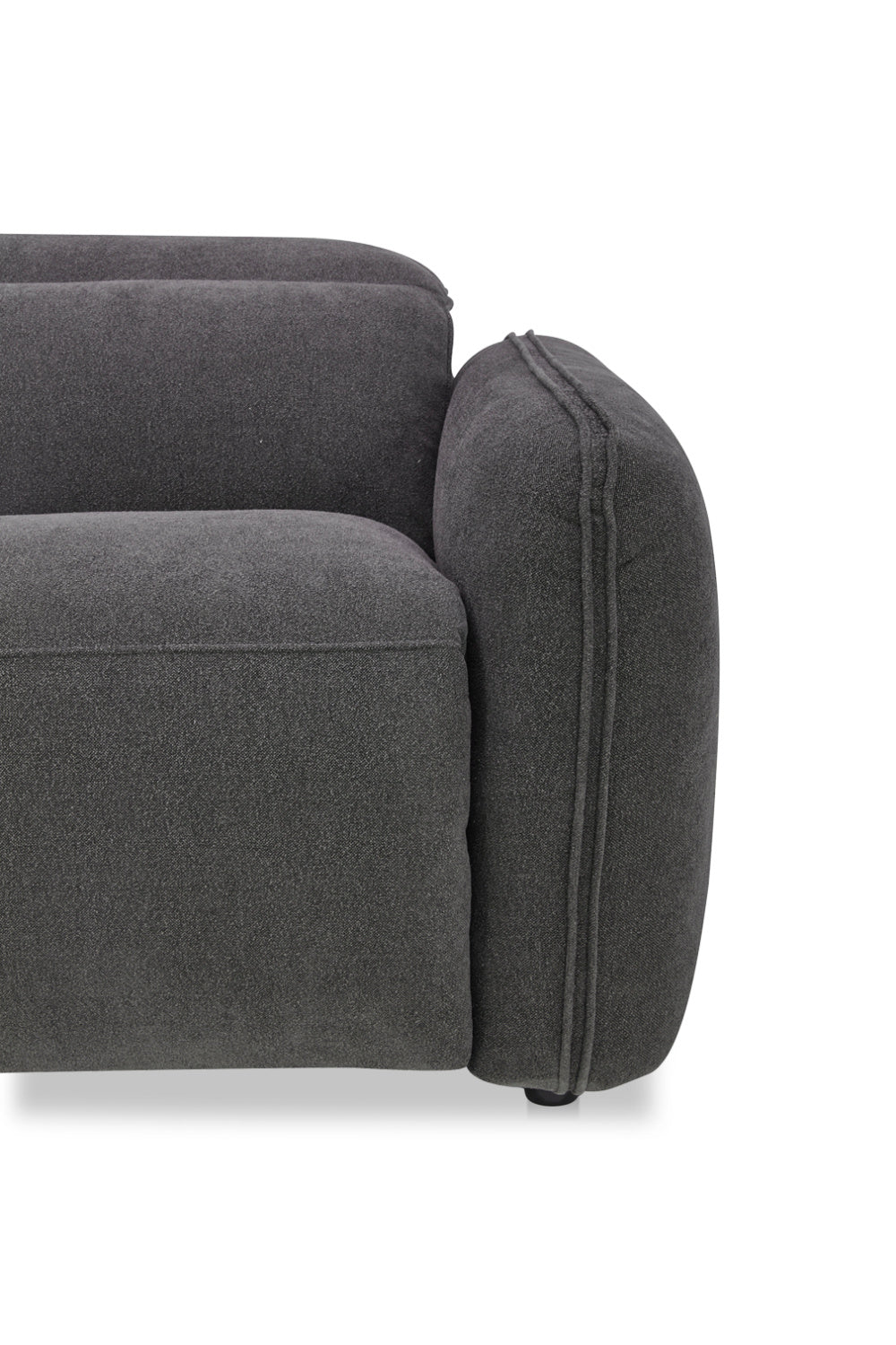 Modern European furniture - Gray Power Recliner Sofa - www.oroa.com