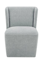Modern European furniture - Upholstered Rolling Dining Chair - www.oroa.com