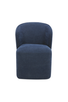 Modern European furniture - Curved Back Rolling Dining Chair - www.oroa.com