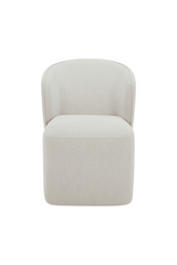 Modern European furniture - Curved Back Rolling Dining Chair - www.oroa.com
