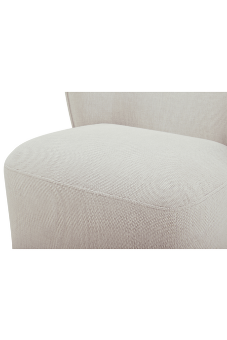 Modern European furniture - Curved Back Rolling Dining Chair - www.oroa.com