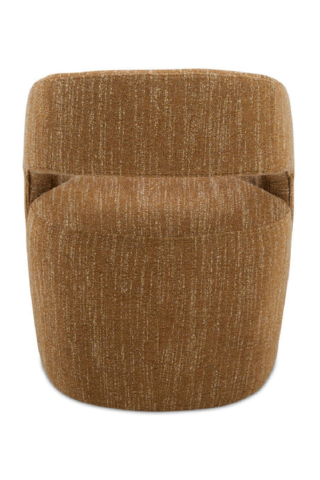 Modern European furniture - Brown Open-Back Rolling Dining Chair - www.oroa.com