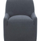 Modern European furniture - Upholstered Rolling Dining Chair - www.oroa.com