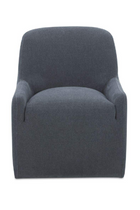 Modern European furniture - Upholstered Rolling Dining Chair - www.oroa.com