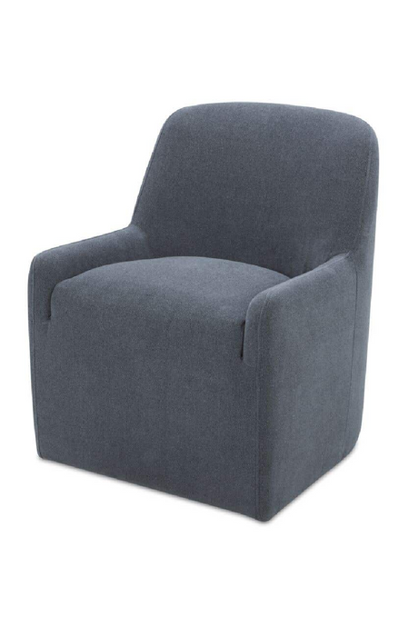 Modern European furniture - Upholstered Rolling Dining Chair - www.oroa.com
