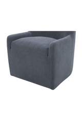 Modern European furniture - Upholstered Rolling Dining Chair - www.oroa.com