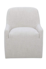 Modern European furniture - Upholstered Rolling Dining Chair - www.oroa.com