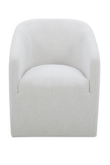 Modern European furniture - Upholstered Rolling Dining Chair - www.oroa.com