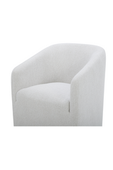 Modern European furniture - Upholstered Rolling Dining Chair - www.oroa.com