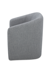 Modern European furniture - Upholstered Rolling Dining Chair - www.oroa.com