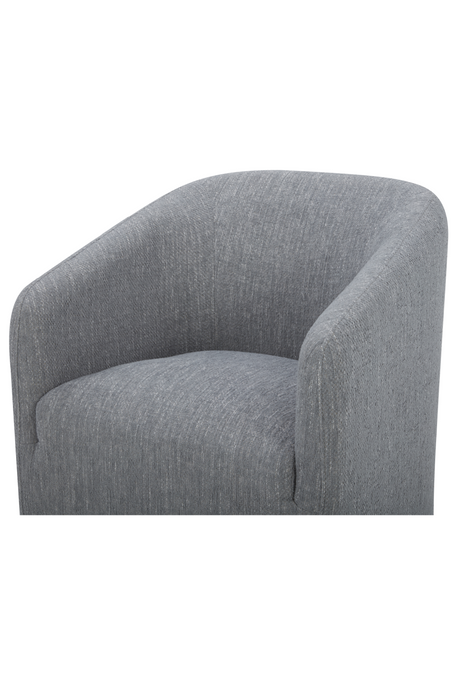 Modern European furniture - Upholstered Rolling Dining Chair - www.oroa.com