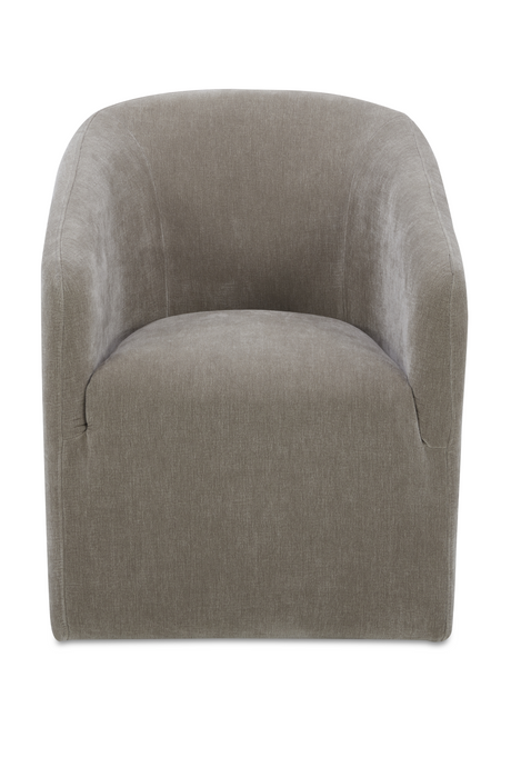 Modern European furniture - Upholstered Rolling Dining Chair - www.oroa.com