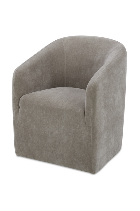Modern European furniture - Upholstered Rolling Dining Chair - www.oroa.com