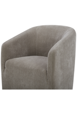 Modern European furniture - Upholstered Rolling Dining Chair - www.oroa.com
