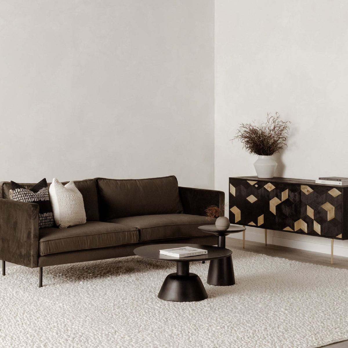 Modern European furniture - Wooden Round Coffee Table - www.oroa.com