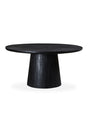 Modern European furniture - Black Mango Wood Dining Table - www.oroa.com