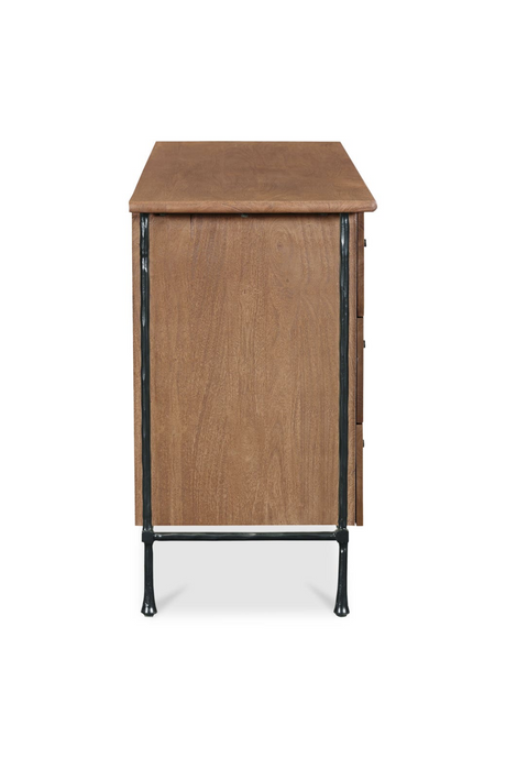 Modern European furniture - Wire-Brushed Acacia 6-Drawer Dresser - www.oroa.com