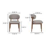 Modern European furniture - Curved Back Padded Dining Chair - www.oroa.com